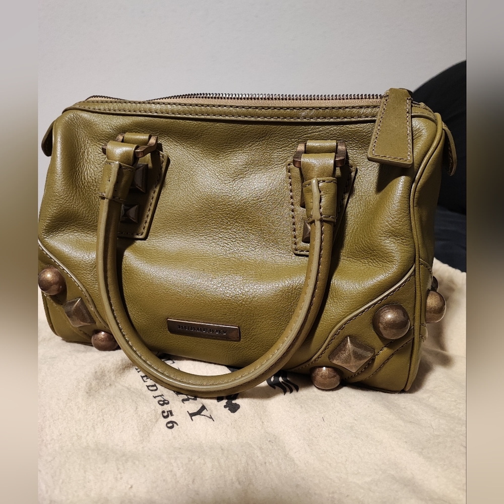 Green Burberry Purse